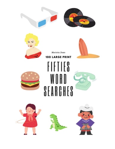 Large Print Fifties Word Searches 100 Find-A-Word Puzzles