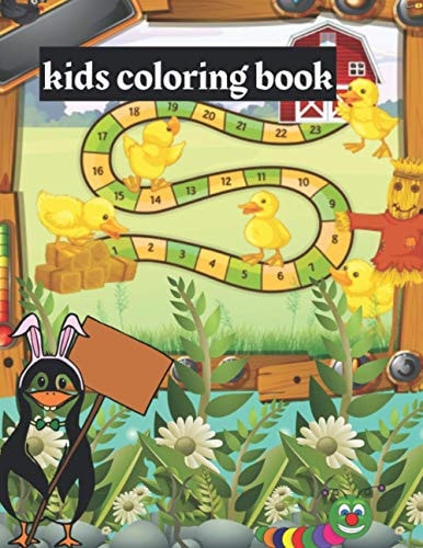 Kids Coloring Book Easy, LARGE, GIANT Simple Animals Coloring Books for Toddlers
