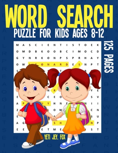 Word Search Puzzle for Kids Ages 8-12 Word Search Puzzle Activity Book for Kids Fun Kill Time