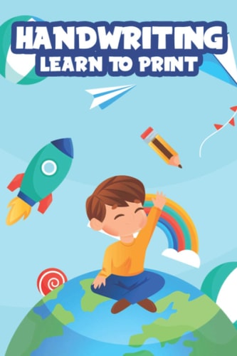 Handwriting Learn To Print Penmanship Practice Activity Sheets, Alphabet and Number Tracing Workbook for Children