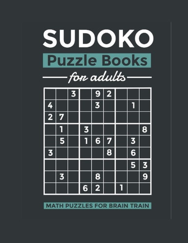 SUDOKO Puzzle Books for Adults Math Puzzles for Brain Train