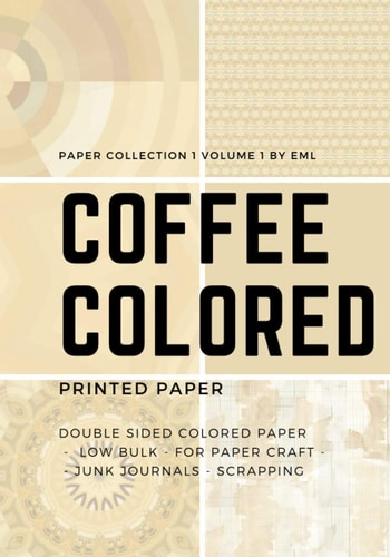 Coffee Colored Printed Paper