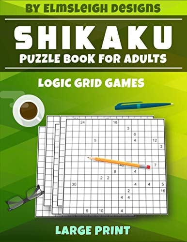 Shikaku Puzzle Book For Adults 100 Logic Based Grid Puzzles in 15 X 15 Grids