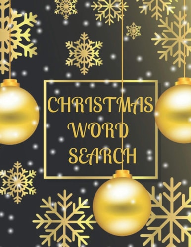 Christmas Word Search A Fun Activity Book for Kids Or Adults with Solutions Large Print