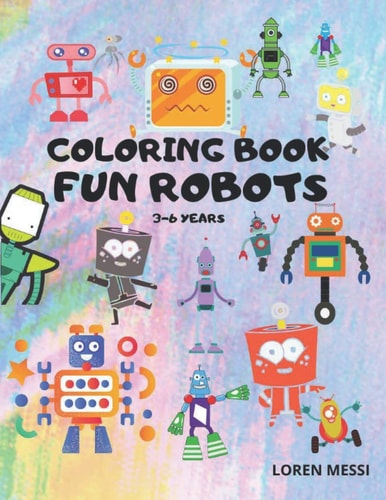 Coloring Book Fun Robots