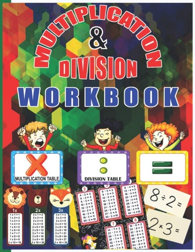 Multiplication & Division Workbook Math Multiplication and Division Coloring Workbook Grades 3-5 for Kindergarten