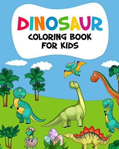 Dinosaur Coloring Book For Kids Gift For Dinosaur Lovers Kids Girls and Boys