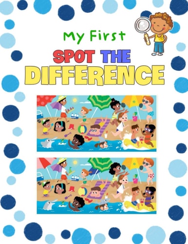 My First Spot the Difference My First Activity Books, A Great Brain Games Picture Puzzles, Hidden Picture Books, Funny Spot Books For Kids