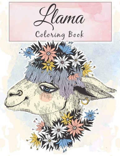Llama Coloring Book Fun Coloring Amazing Llama Coloring For Relaxation and Llama Lover