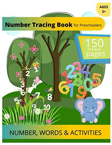 Number Tracing Book for Preschoolers Number Tracing Book for Kindergarten - Number Tracing Book for Kids Ages 3-5 1-100 - Number Tracing Book for Toddlers - Number Tracing Workbook - Math Activity Books