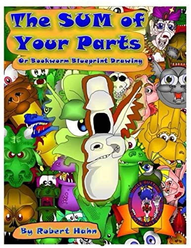 The Some of Your Parts Bookworm Blue Print Drawing