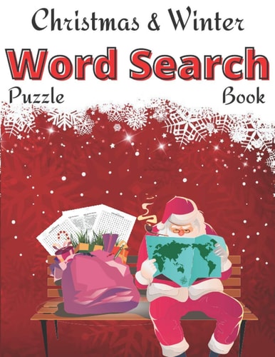 Christmas & Winter Word Search Amazing Gift Large Print Word Search Puzzle Book for Adults and Kids Ages 4-8 6-12