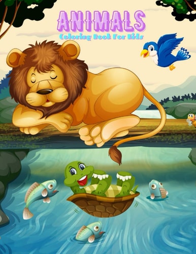 ANIMALS - Coloring Book For Kids Sea Animals, Farm Animals, Jungle Animals, Woodland Animals and Circus Animals