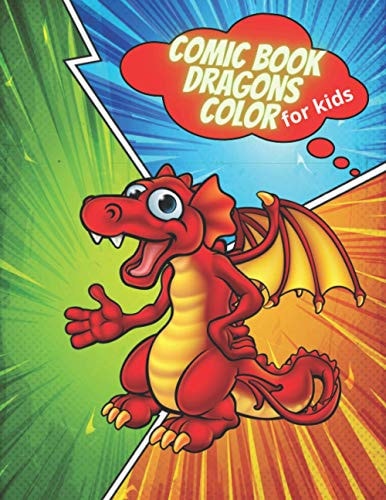 Comic Book Dragons Color for Kids Funny Dragon Colorful, Create Your Own Comic