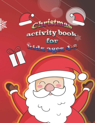 Christmas Activity Book for Kids Ages 4-8 Christmas Colouring; I Spy; 20-14x14_christmas_puzzles; Hand Drawn Christmas Weave Mazes