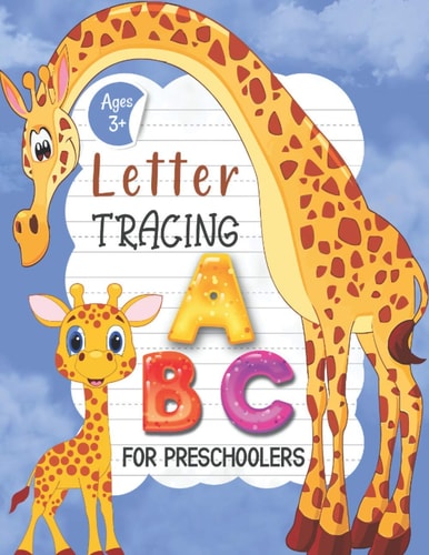 Letter Tracing Alphabet Coloring Book and ABC Print Handwriting Practice Workbook for Kids Preschool Writing Workbook with Sight Words for Pre K- Kindergarten Ages 3 Up