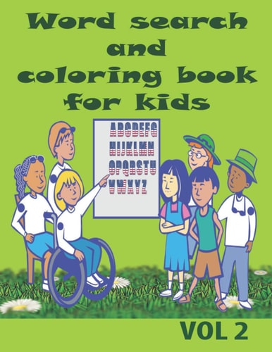 Word Search and Coloring Book for Kids Word Search Puzzle Book for Kids to Learn Numbers and Do Relaxing Coloring Vol 2.