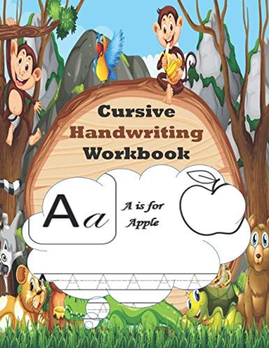 Cursive Handwriting Workbook Cursive for Kids Beginners Workbook. Cursive Letter Tracing Book Words and Sentences