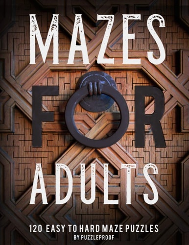 Maze Book For Adults Normal, Medium And Hard Mazes For Relaxation and To Keep Your Mind Focused. 120 Puzzles.