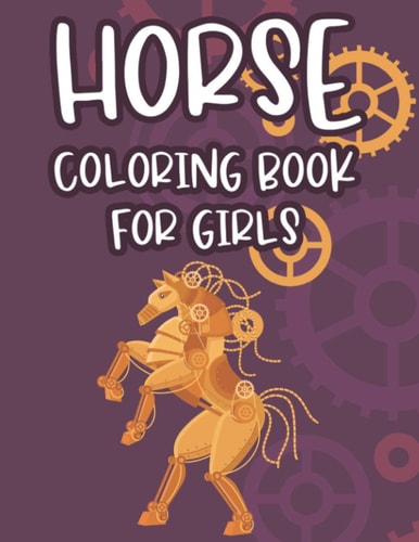 Horse Coloring Book For Girls Ponies And Horse Illustrations To Color And Trace, Creative Coloring Pages For Children