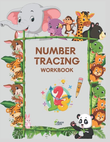 Number Tracing Workbook Learning Numbers Practice, Kindergarten, Homeschool, Learn to Count, Writing Practice, Kids Ages 3-5