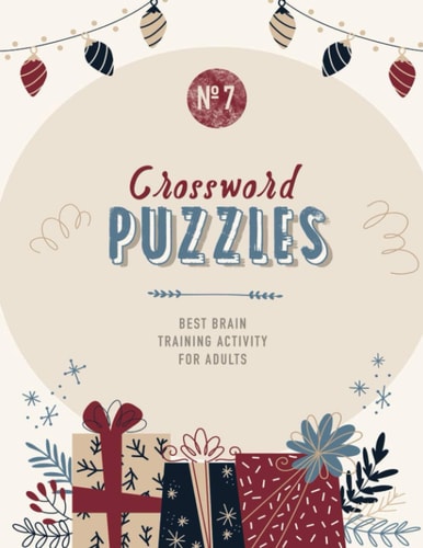 Crossword Puzzles Best Brain Trainig Activity For Adults (Volume 7)