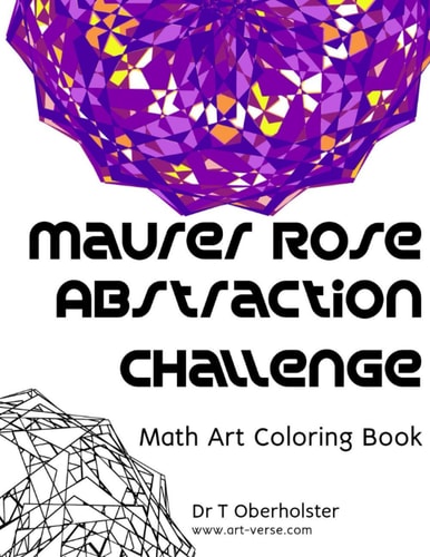 Maurer Rose Abstraction Challenge Math Art Coloring Book