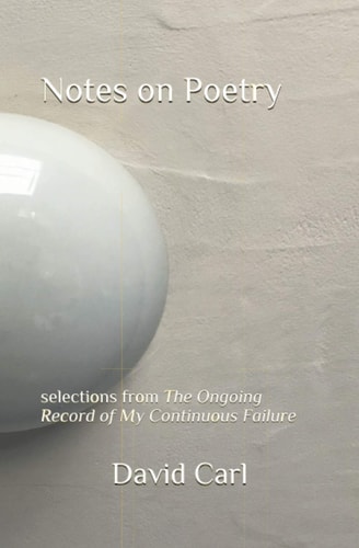 Notes on Poetry Selections from The Ongoing Record of My Continuous Failure