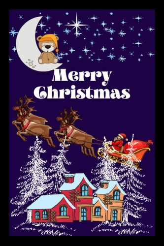 Merry Christmas Christmas Coloring Book, Easy Christmas Coloring Pages, A Perfect Christmas Gift, Size 6x9, 100 Pages.