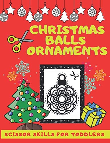 Christmas Balls Ornaments SCISSOR SKILLS FOR TODDLERS Christmas Decoration Tree Balls in Mandala Style