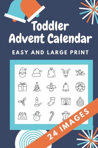 Toddler Advent Calendar Countdown to Christmas Advent Calendar For Kids - Gift for Christmas - Activities for Children Preschoolers - Toddler Stocking Stuffers