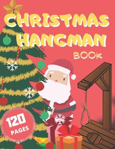 Christmas Hangman Book Perfect Game for Families and Kids with High Quality Designs