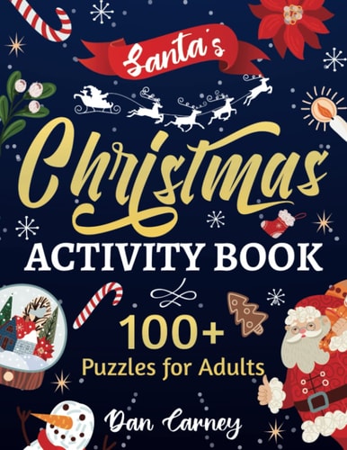 Santa's Christmas Activity Book 100+ Puzzles for Adults