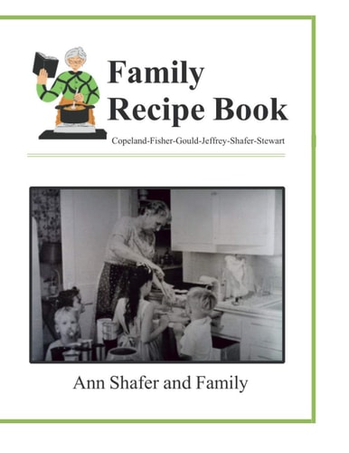 Family Recipe Book Chosen*-Copeland-Fisher-Gould-Jeffrey-Shafer-Stewart