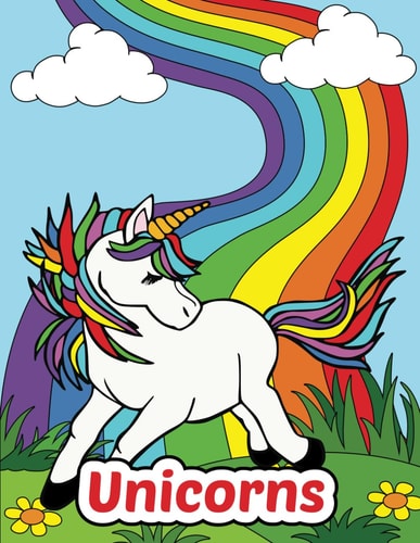 Unicorns Coloring Book For Kids Ages 4-8