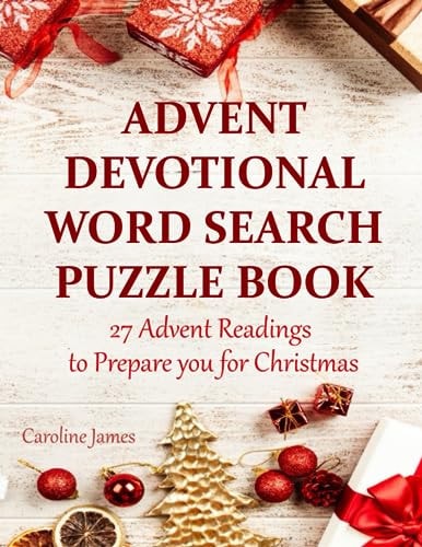 Advent Devotional Word Search Puzzle Book 27 Advent Readings to Prepare You for Christmas