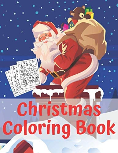 Christmas Coloring Book Fun Interactive Book Gift for Toddlers Pre-Schoolers and Kids!