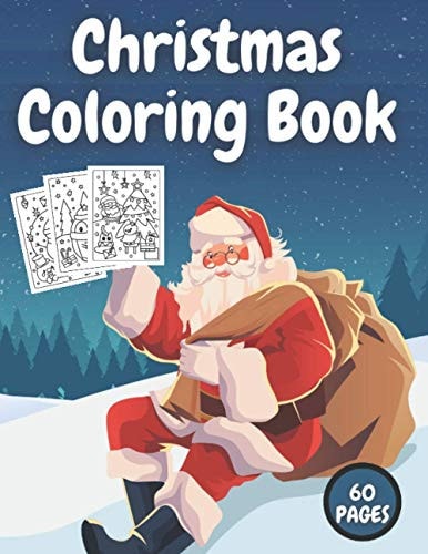 Christmas Coloring Book Fun Interactive Book Gift for Toddlers Pre-Schoolers and Kids!