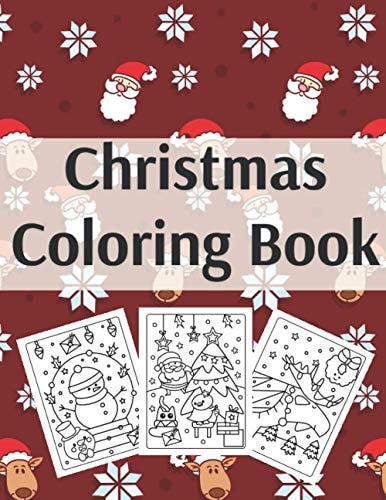 Christmas Coloring Book Fun Interactive Book Gift for Toddlers Pre-Schoolers and Kids!