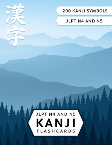 JLPT N4 and N5 Kanji Flash Cards Learn Japanese Kanji with Cut-out Flash Cards