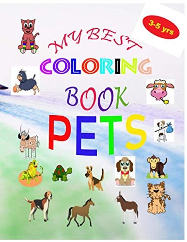 My Best Coloring Book Pets