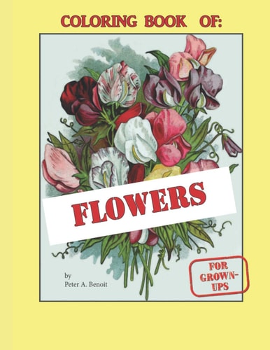 Coloring Book of Flowers Exciting Line-art of Flowers for Grown-ups O