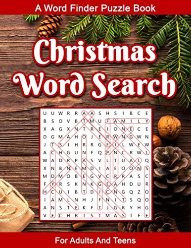 Christmas Word Search For Adults A Word Seek Puzzle Book For Adults And Teens With Educational Holiday History