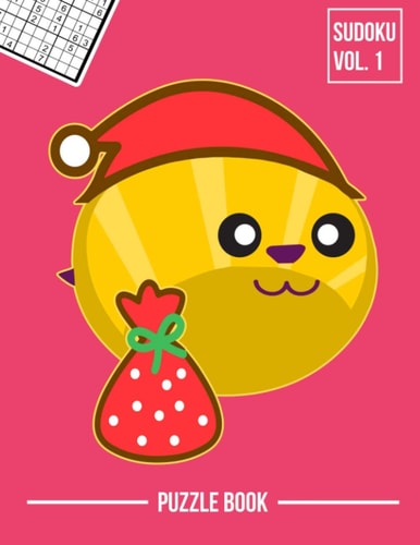 Merry Christmas Bee Santa Hat Sudoku Beekeepers Holiday Season Puzzle Book Volume 1 400 Challenging Puzzles