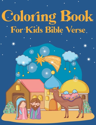 Coloring Book for Kids Bible Verse Christian Coloring Book for Children with Inspiring Bible Verse (volume 4)