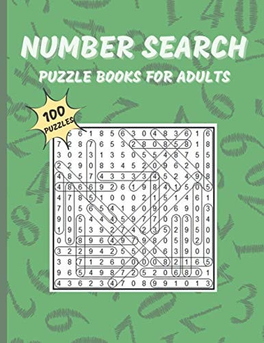 Number Search Puzzle Book for Adults 100 Numbers Search Books for Seniors and Adults