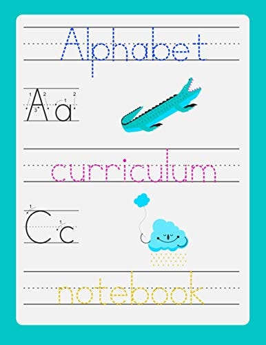 Alphabet Curriculum Notebook Preshool Workbook - Trace Letters of the Alphabet and Sight Words - Magic Calligraphy Child Book