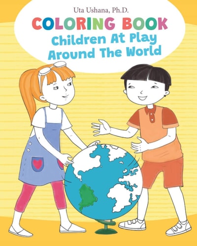 Coloring Book Children at Play Around the World