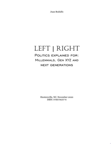 Left Right Politics explained for Millennials, Gens XYZ and future Generations