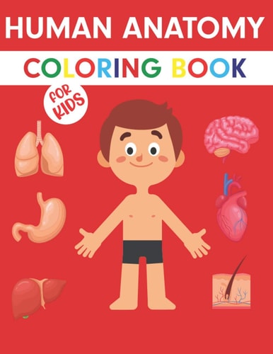 Human Anatomy Coloring Book For Kids The Human Body For Kids Gift For Your Children - Bones, Muscles, Blood, Nerves and More for Kids 60 Easy Coloring Page For Kids
